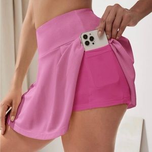 Pink active shorts